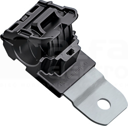RCB180SM8-PA66HIRHSUV/ST/ZN-BK (280) Obejma zaciskowa do wiązek o średnicy od 12,7 mm do 19,5 mm