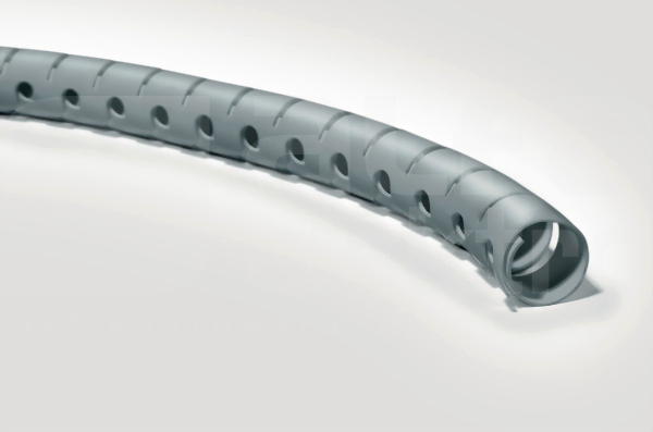HWPP25L2-PP-ML śr.wiązki 23-27mm srebrny (2m) Wąż osłonowy spiralny