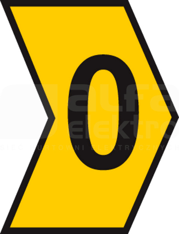 HGDC1-3 0-PVC-YE żółty Oznacznik