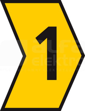 HGDC1-3 1-PVC-YE żółty Oznacznik