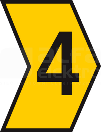 HGDC1-3 4-PVC-YE żółty Oznacznik