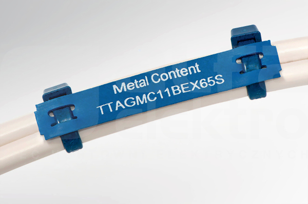 TTAGMC11BEX65S-PO/MET-BU niebieski Szyld oznaczeniowy