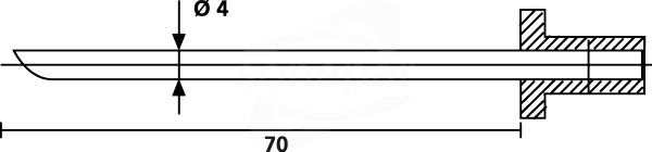 VA2.5/5 PRONG 18-SS-ML (3szt) Wymienne zęby Gr.18 f,VA 2,5/5