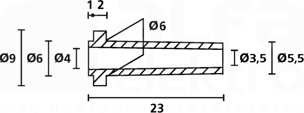 HV2213-PVC-FR-BK czarny Odgiętka