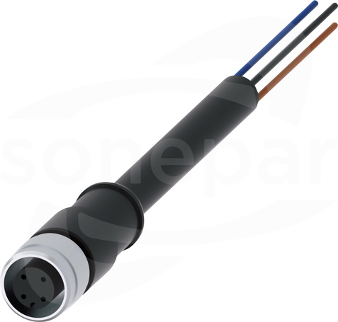 3SX56013SB54  M12 4-PIN 5m Przewód przyłączeniowy