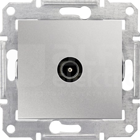 SEDNA 8dB aluminium Gniazdo TV przelotowe