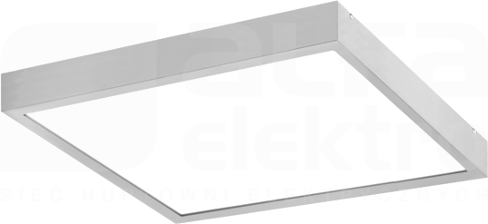 FINESTRA Q LED 23W/840 2850lm IP44 MW OPAL szary Plafon LED 407x407 z czujnikiem mikrofalowym