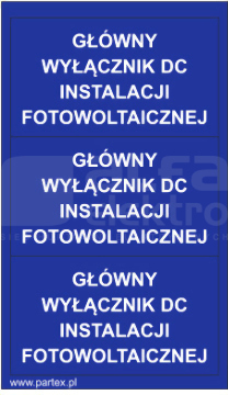 PLB 79x40mm niebieski GŁ.WYŁ.DC INST.FOT (30szt) Zeszyt z etykietami