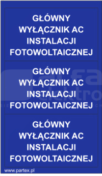 PLB 79x40mm niebieski GŁ.WYŁ.AC INST.FOT (30szt) Zeszyt z etykietami