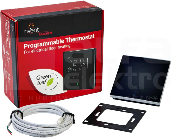R-GREEN-LEAF-EU Termostat programowalny z ekranem dotyk.