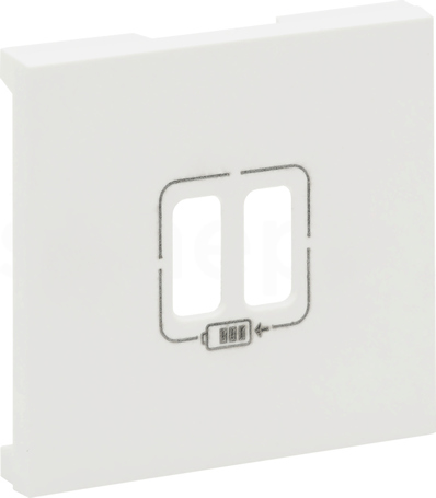 NILOE STEP USB A+A 2,4A biała Plakietka