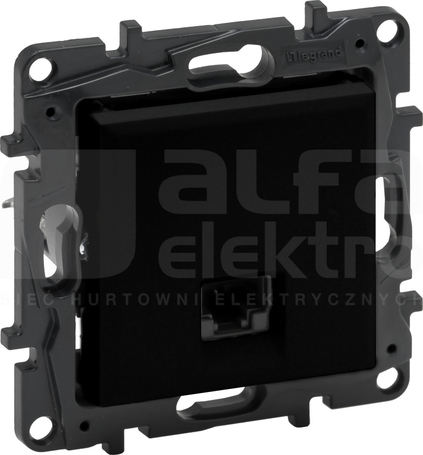 NILOE STEP RJ45 kat.5e UTP czarny Gniazdo komputerowe