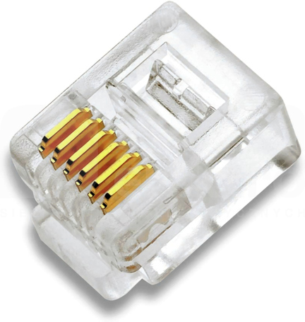 RJ12 P/6C (100szt) Wtyczka