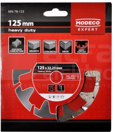 MN-78-133 125mm Ściernica diamentowa MODECO