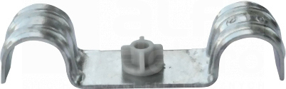 R-DFT-8 8mm (100szt) Uchwyt stalowy do rur i kabli ocynkowany