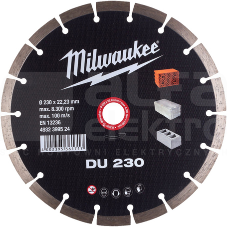 DU 230x22,2mm Tarcza diamentowa