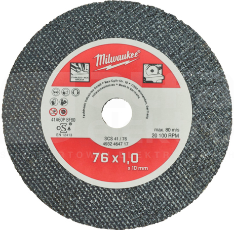76mm (5szt) Tarcza tnąca do metalu