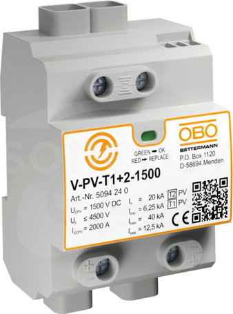 V-PV-T1+2-1500 Ogranicznik przepięć