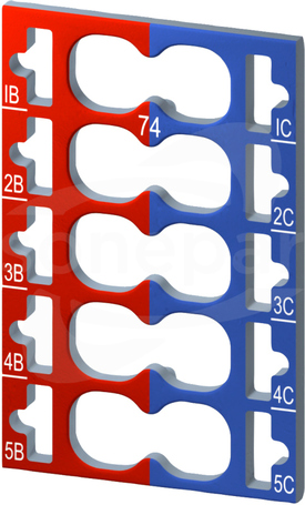 SIMATIC ET-200SP COLOR CODE CC74 (10szt) Etykieta