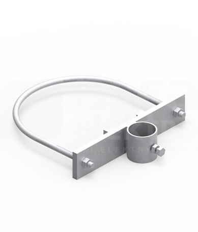 OG fi54,5 Uchwyt wysięgnika na żerdź wirowaną