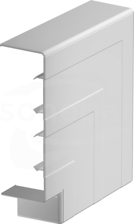 GK-FH53165RW (207x207x56) RAPID45-2 Naroże płaskie nakładane cz.biały