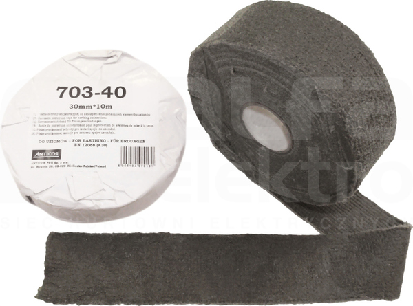 ANTICOR Plast 703-40 30mm 10m Taśma plastyczna na tkaninie