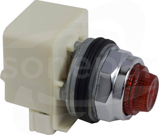 9001KP7LRR31 220/240v LED czerwona 30 mm Lampka