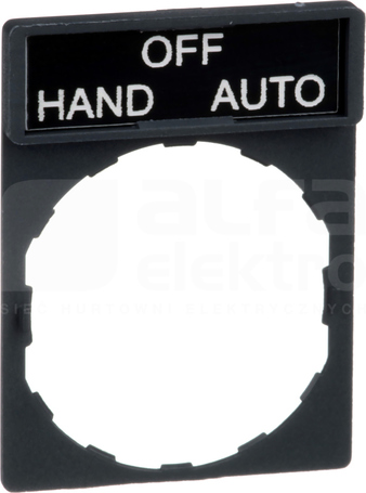 ZBY2387*BIALE HAND-OFF-AUTO RAMKA 30X40 Z ETYKIETA 8X27