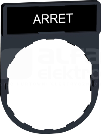 ZBY0104*CZERW.ARRET CZARNE RAMKA Z ETYKIETA 8X27 FRANCU