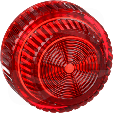 9001R31 Plastikowa dla podświetlenia czerwona 30mm Soczewka