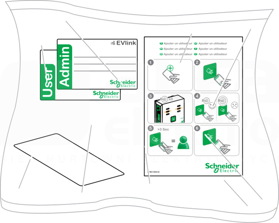 Karty RFID do EVlink 10 sztuk Karty RFID do stacji ładowania