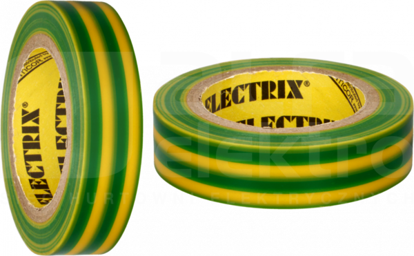 ELECTRIX 211 0,13x19mm 20m żółto-zielony Taśma elektroizolacyjna