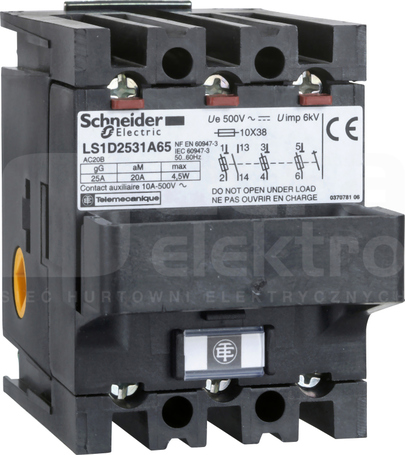 LS1D2531A65 3P 25A 1NO ODŁĄCZNIK BEZPIECZNIKOWY