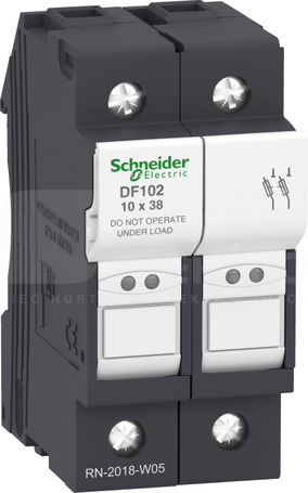 DF102 2P 32A 10x38mm PODSTAWA BEZPIECZNIKOWA