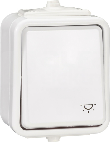 CEDAR IP44 biały Przycisk światło