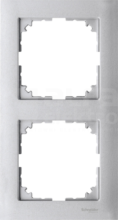MERTEN M-PURE aluminium Ramka 2-krotna