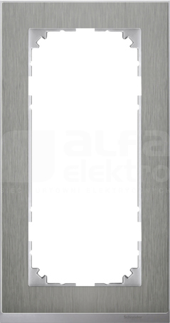MERTEN M-PURE DECOR stal szlachetna Ramka 2-krotna bez poprzeczki