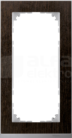 MERTEN M-PURE DECOR wenge Ramka 2-krotna bez poprzeczki