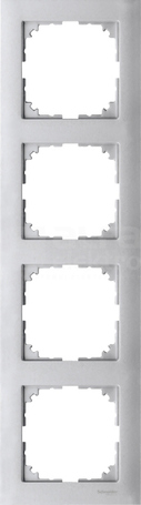 MERTEN M-PURE aluminium Ramka 4-krotna