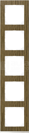 MERTEN M-PURE DECOR dąb Ramka 5-krotna