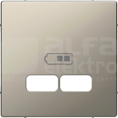 MERTEN D-LIFE nikiel Płytka centralna gniazda ładowania USB