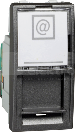 UNICA RJ45 kat.5e UTP grafit Gniazdo telefoniczne
