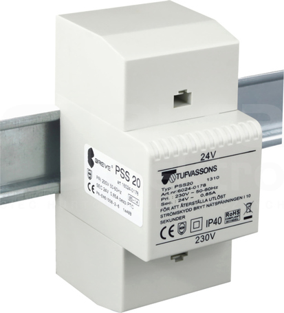PSS 20VA 230/24V na szynę Transformator w obudowie