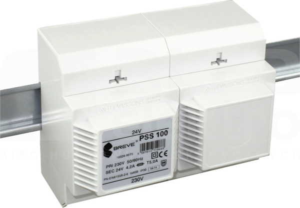 PSS 100VA 230/24V na szynę Transformator w obudowie