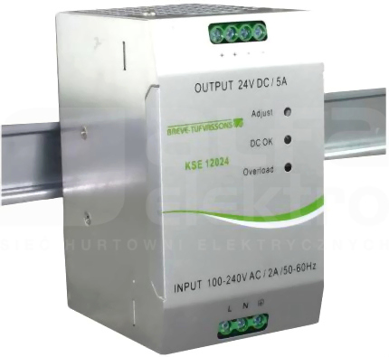 KSE 120W 230VAC/24VDC 5A ZASILACZ IMPULSOWY