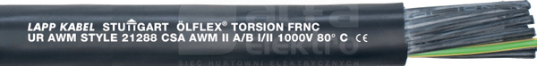 OLFLEX TORSION FRNC 12G1,5 Przewód sterowniczy giętki