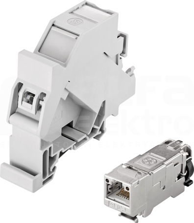 DATA HS RJ45 F 10G A (EPIC) ADAPTER RJ45 T568A TH35