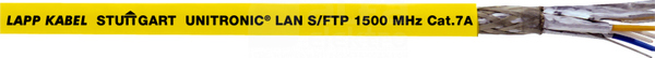 S/FTP-H 4x2xAWG22/1 kat.7A 1500MHz Przewód teleinformatyczny bezhalogenowy