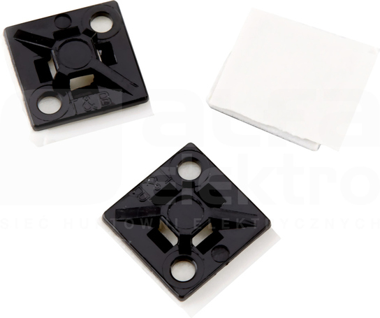 MPNY-750-0-C 19x19 czarny Uchwyt samoprzylepny