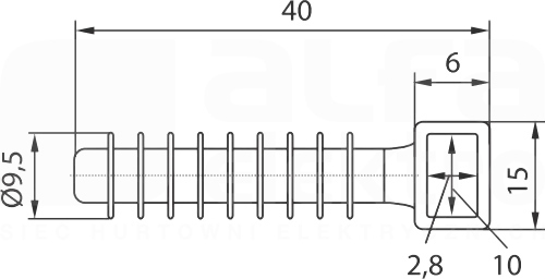 UMW 10-C (100szt) Element mocujący